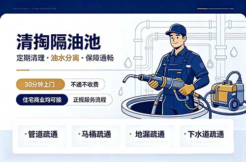 清镇清掏隔油池